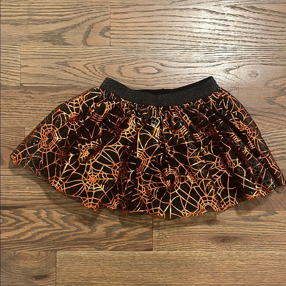Girls Halloween tulle skirt 3T EUC